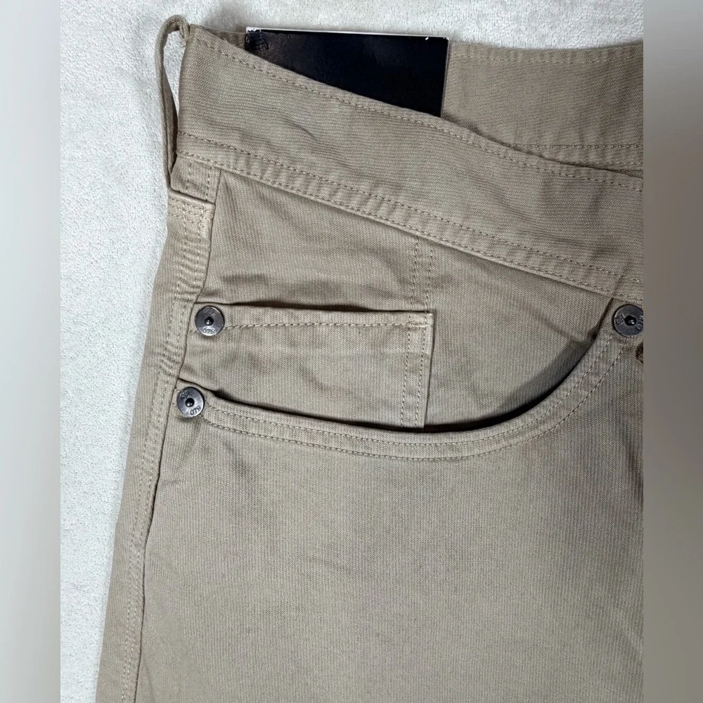 NWT Banana Republic 36W Khaki Straight-Fit Structured Trousers Pants